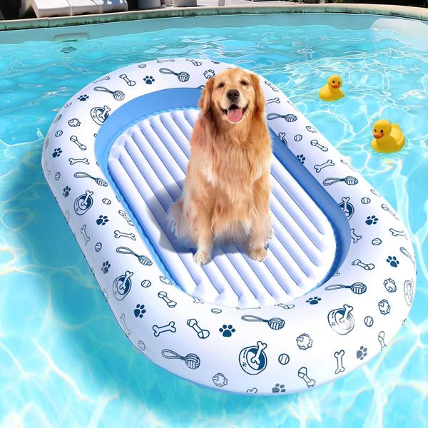 Dog Pool Float Zoostliss tamanho grande 55x35,5 cm por 45 kg Imagem de Dog Pool Float Zoostliss tamanho grande 55x35,5 cm por 45 kg