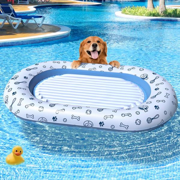 Imagem de Dog Pool Float Zoostliss tamanho grande 55x35,5 cm por 45 kg