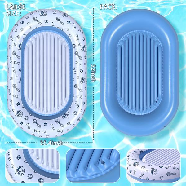 Dog Pool Float Zoostliss tamanho grande 55x35,5 cm por 45 kg Imagem de Dog Pool Float Zoostliss tamanho grande 55x35,5 cm por 45 kg