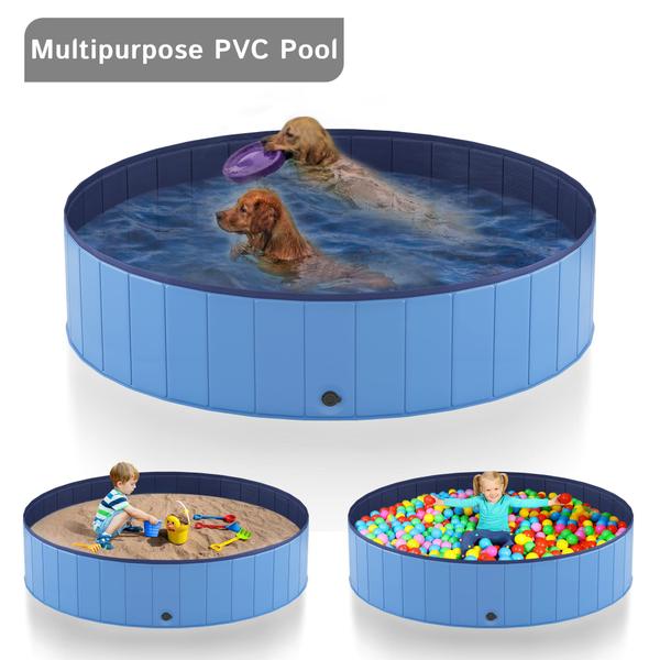 Dog Pool Heeyoo 71 de plástico rígido portátil dobrável para cães grandes Imagem de Dog Pool Heeyoo 71 de plástico rígido portátil dobrável para cães grandes