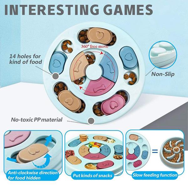 Imagem de Dog Slow Feeder Puzzle Toys Interactive Increase Puppy IQ Food Dispenser Lentamente Comendo Nonslip Bowl Pet Dogs Jogo de treinamento Alimentação de cães