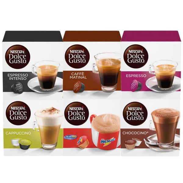 Imagem de Dolce Gusto, 60 Capsulas, Capsula Cafe, Nescau, Cappuccino