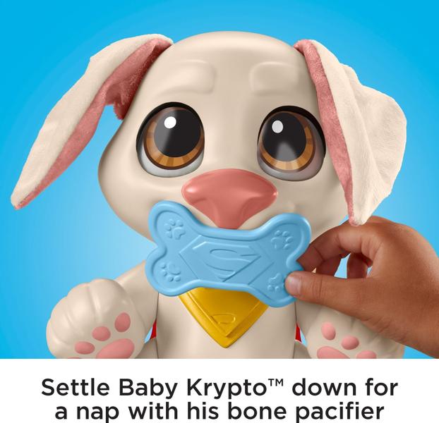 Imagem de Doll Fisher-Price DC League of Super-Pets Baby Krypto com mais de 3 anos