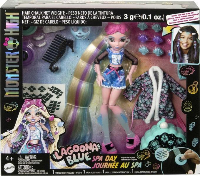 Imagem de Doll Monster High Lagoona Blue Spa Day com acessórios