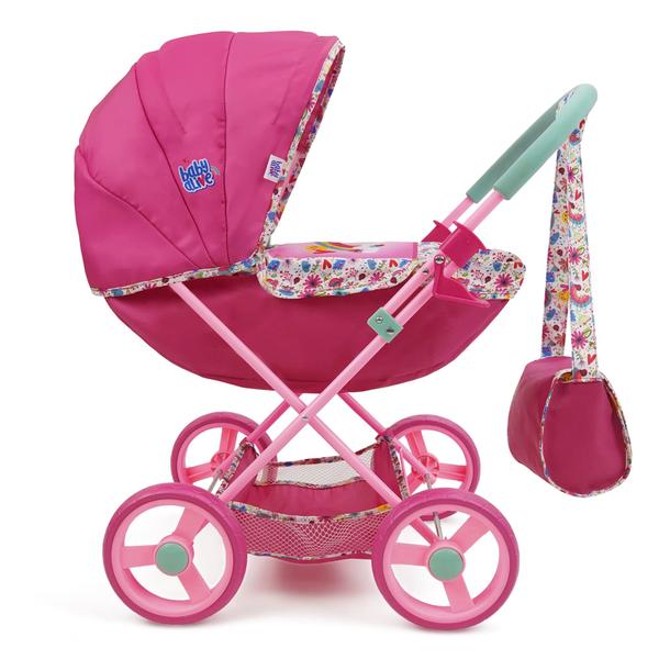 Imagem de Doll Pram Baby Alive Deluxe Classic Pink Rainbow 3 anos ou mais