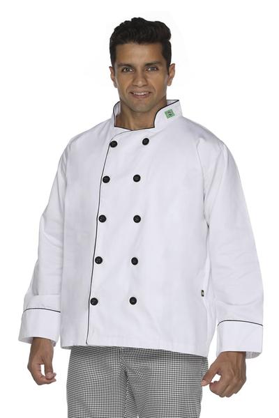 Imagem de Dolmã chef cozinha masculino algodão bandeira