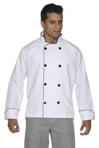 Imagem de Dolmã chef cozinha masculino branco