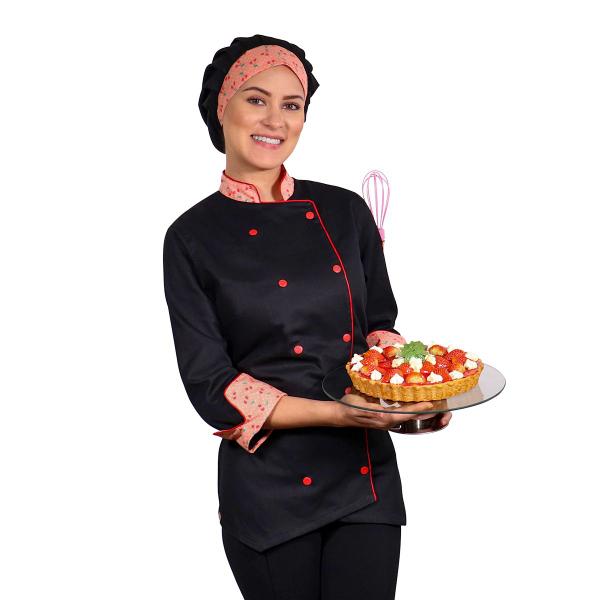 Imagem de Dólmã Chef de Cozinha Feminina Cerejeira - Wp Connect