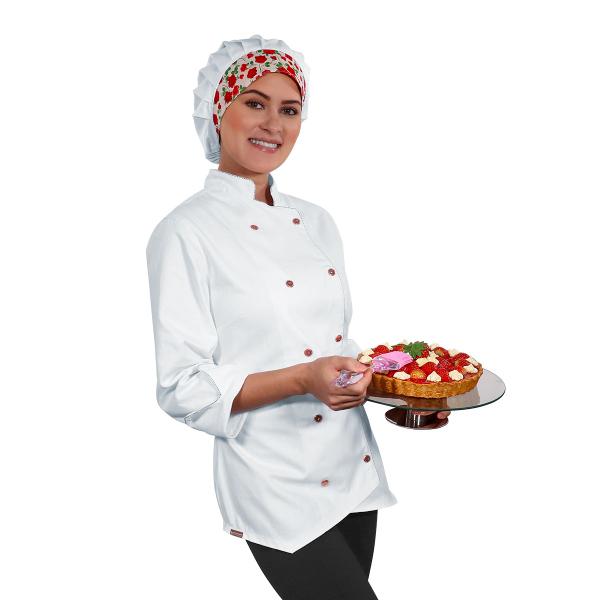 Imagem de Dólmã Chef de Cozinha Feminino Sophia - Wp Connect