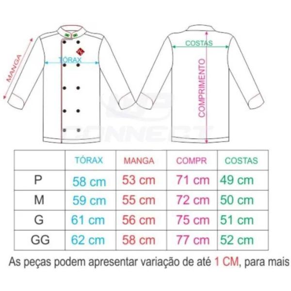 Imagem de Dólmã Chef Verde Vegano Chapéu Mestre Cuca Avental de Cintura Unissex