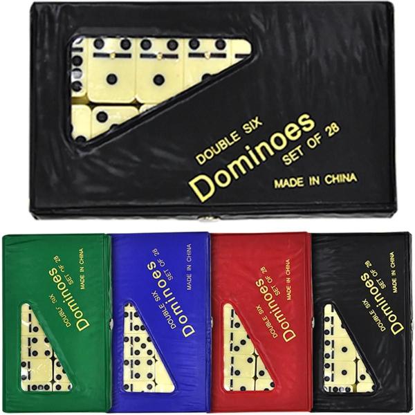 Dominó De Osso 9mm Grande Profissional 28 Peças Com Estojo - Dominoes Imagem de Dominó De Osso 9mm Grande Profissional 28 Peças Com Estojo