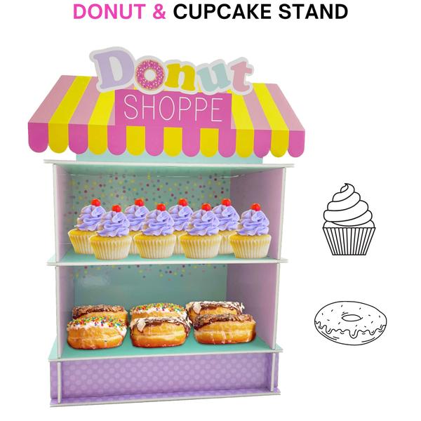 Imagem de Donut Stand para Donut Birthday Party Supplies & Decorations, Cupcake Stand Dessert Table Centerpiece by 4E's Novelty