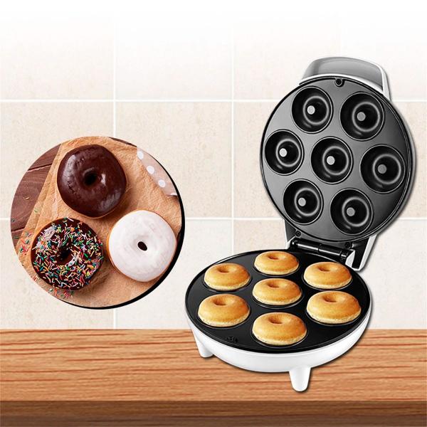 Imagem de Donuts Elétrico Mini Ideal para Preparar Rosquinhas e Renda Extra 110v