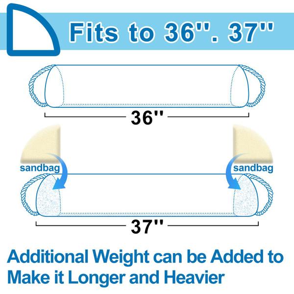 Imagem de Door Draft Stopper HomeProtect Triangle Design de 36 polegadas