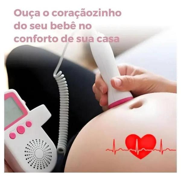 Imagem de Doppler Sonar Ouvir Batimentos Bebe Monitor