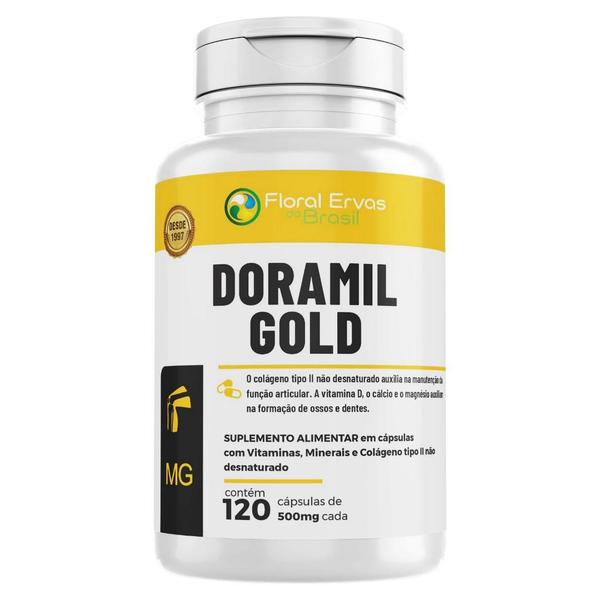 Imagem de Doramil Gold 120 Caps Cálcio, Colágeno 2 K2 D3