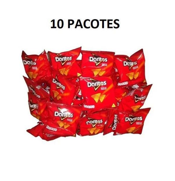 Imagem de Doritos Queijo Nacho Com 10 Unidades 22gr cada