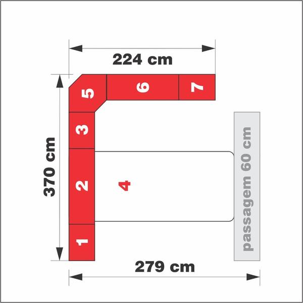 Imagem de Dormitório De Casal Completo 1222 Branco