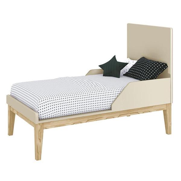 Dormitório Infantil Classic 2 Portas, Cômoda 3 Gavetas, Berço com Pés Madeira Natural e Colchão - Reller Móveis Imagem de Dormitório Infantil Classic 2 Portas, Cômoda 3 Gavetas, Berço com Pés Madeira Natural e Colchão - Reller Móveis