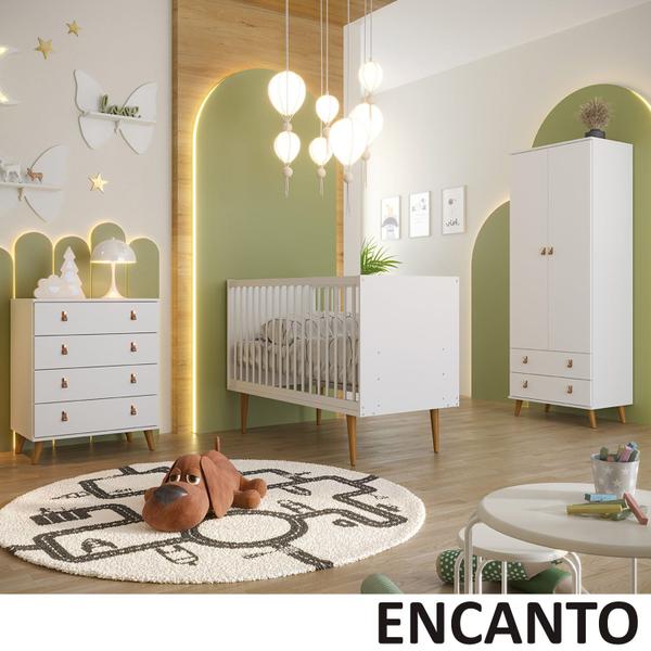 Imagem de Dormitorio Infantil Encanto Branco - Batrol Móveis