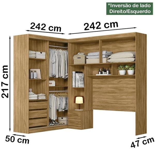 Imagem de Dormitorio Modulado Casal 6 Portas FL0270 Freijo Moval