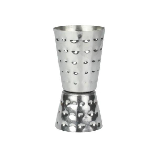 Imagem de Dosador Bebidas Duplo 25Ml 50Ml Inox Martelado Mimo Style