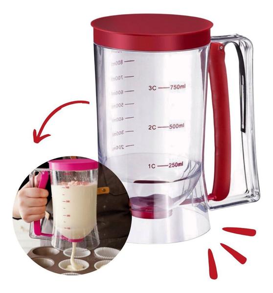 Imagem de Dosador De Massa Dispenser para Cupcake Panquecas Bolo 900ml