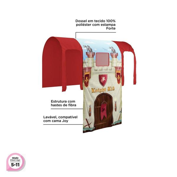 Imagem de Dossel Infantil Barraca Castelo Forte Joy - Vermelho