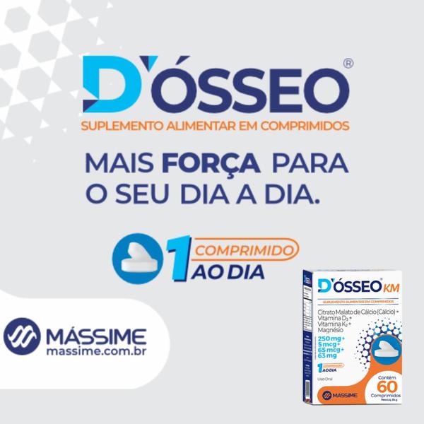 Imagem de Dosseo Km 60cáps De Cálcio + Magnésio + D3 E K2 - Massime