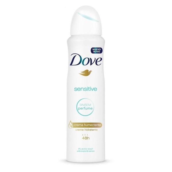 Imagem de Dove sensitive desodorante aerossol sem perfume com 150ml 