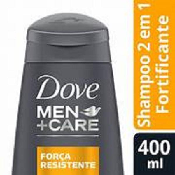 Imagem de Dove shampoo 400ml men+care 2 em 1 força resistente