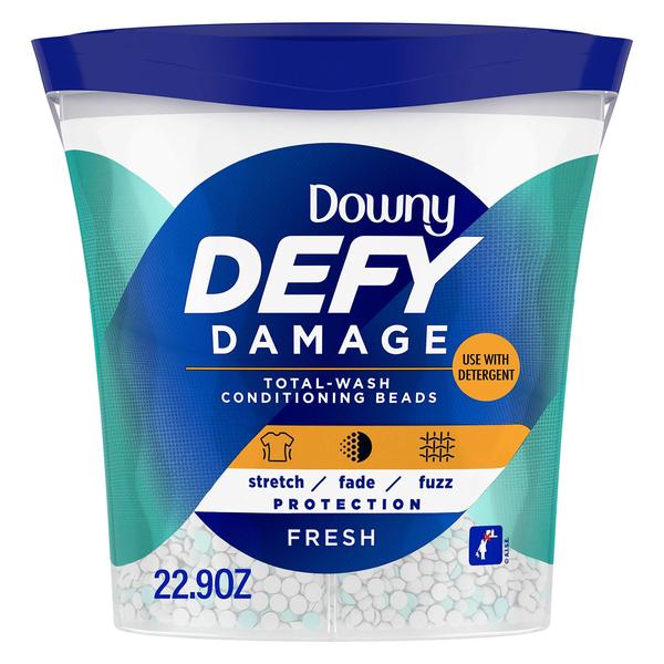 Imagem de Downy Defy Dano Total-lavagem Contas de Condicionamento de Tecido, Amaciante de Tecido, Fresco, 22,9 Onças