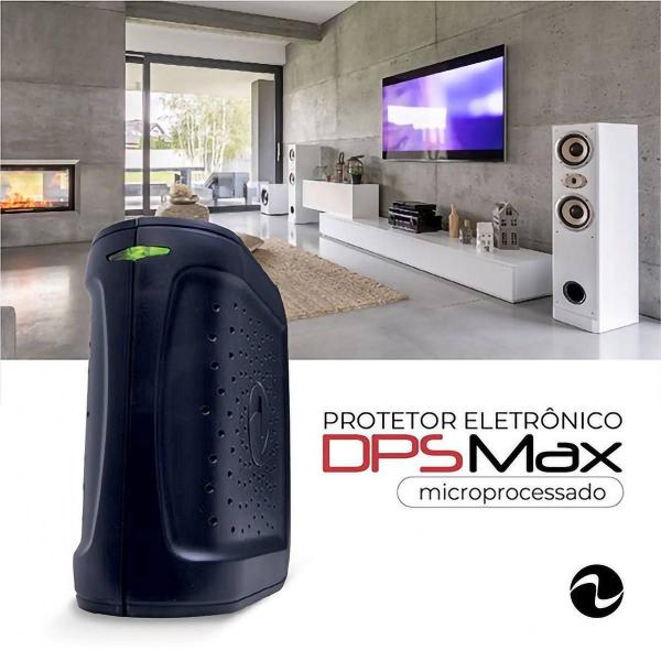 Imagem de DPS Max 4 Tomadas Bivolt Ragtech 4770 Protetor Eletrônico True RMS Proteção Tripla contra Raios