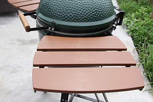 Imagem de Dracarys Grill Side HDPE Prateleiras para Big Green Egg Peças de Reposição Egg Mate BBQ Big Green Egg Acessórios Fit Large (L) Big Green Egg Side Shelves - 3 Prateleiras Ripas