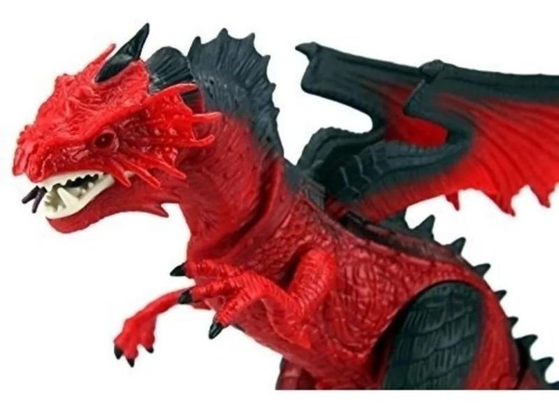 Imagem de Dragão Dinossauro De Brinquedo Controle Remoto Solta Fumaça