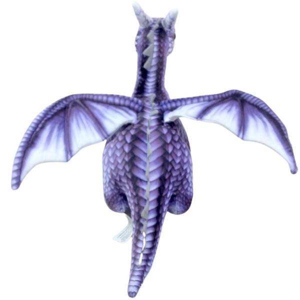 Imagem de Dragão Pelúcia Asas Roxo 45 Cm Comprimento Antialérgico