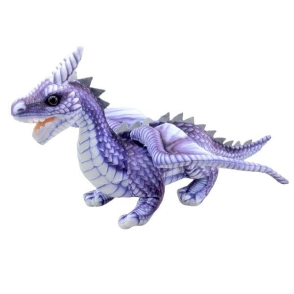 Imagem de Dragão Pelúcia Asas Roxo 45 Cm Comprimento Antialérgico