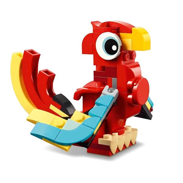 Dragão Vermelho Creator 3 Em 1 Lego - 4111131145 Imagem de Dragão Vermelho Creator 3 Em 1 Lego - 4111131145