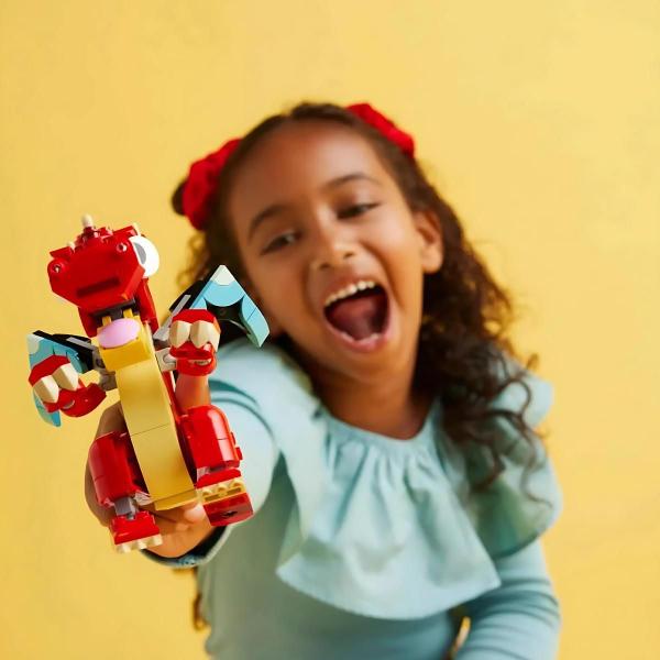 Dragão Vermelho Creator 3 Em 1 Lego - 4111131145 Imagem de Dragão Vermelho Creator 3 Em 1 Lego - 4111131145