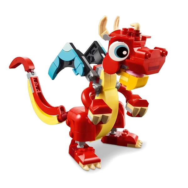 Dragão Vermelho Creator 3 Em 1 Lego - 4111131145 Imagem de Dragão Vermelho Creator 3 Em 1 Lego - 4111131145