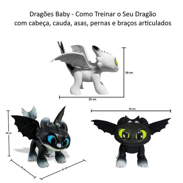 Imagem de Dragões de Brinquedo Filhos do Banguela Como Treinar seu Dragão Kit com 3