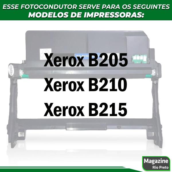 Imagem de Drb205 - fotocondutor compatível com xerox dr b205/b210/b215 10k