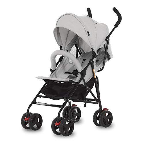 Imagem de Dream On Me Vista Moonwalk Stroller  Carrinho de bebê leve com dobra compacta   de reclinação multi-posição Dossel com  de Viseira de Sol Perfeito para viagens e parques temáticos, cinza claro