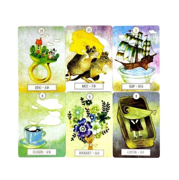 Imagem de Dreaming Way Lenormand Oracle Deck Oráculo Cigano Maneira Sonhadora Baralho de Cartas de Tarô