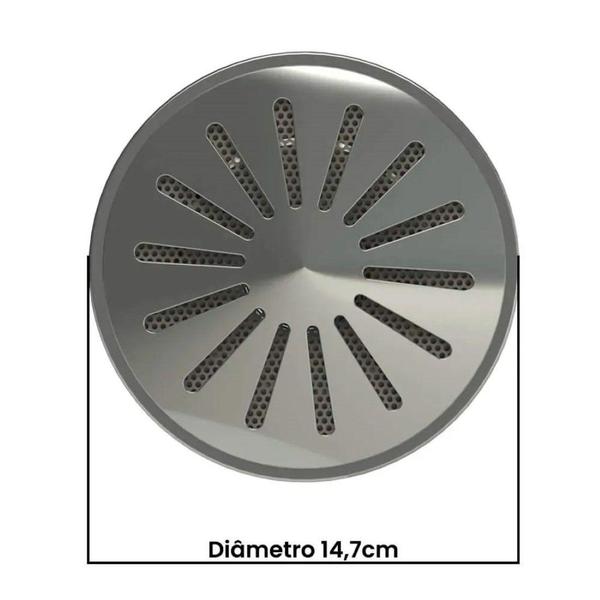 Imagem de Dreno/Ralo de Fundo Piscina Anti Hair Inox 316  Inaqua