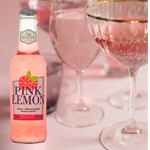 Imagem de Drink Pronto EASY BOOZE Vodka+Pink Lemon 200ml (12 garrafas)