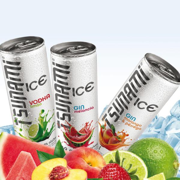 Imagem de Drink Tsunami Ice Vodka Limão Lata 269ml - Pack 6 latas 6x269ml