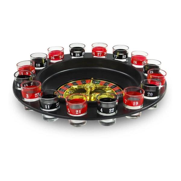 Drinking Roulette Jogo De Roleta Drink Shot 16 Copos Dose - Gici Sports Imagem de Drinking Roulette Jogo De Roleta Drink Shot 16 Copos Dose