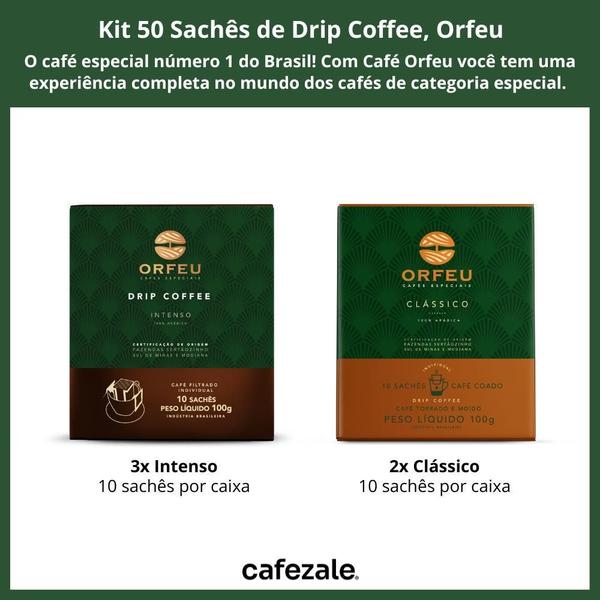 Imagem de Drip Coffee, 50 Sachês, Café Orfeu