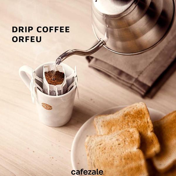 Drip Coffee, Café Orfeu, Intenso, 10 sachês Imagem de Drip Coffee, Café Orfeu, Intenso, 10 sachês